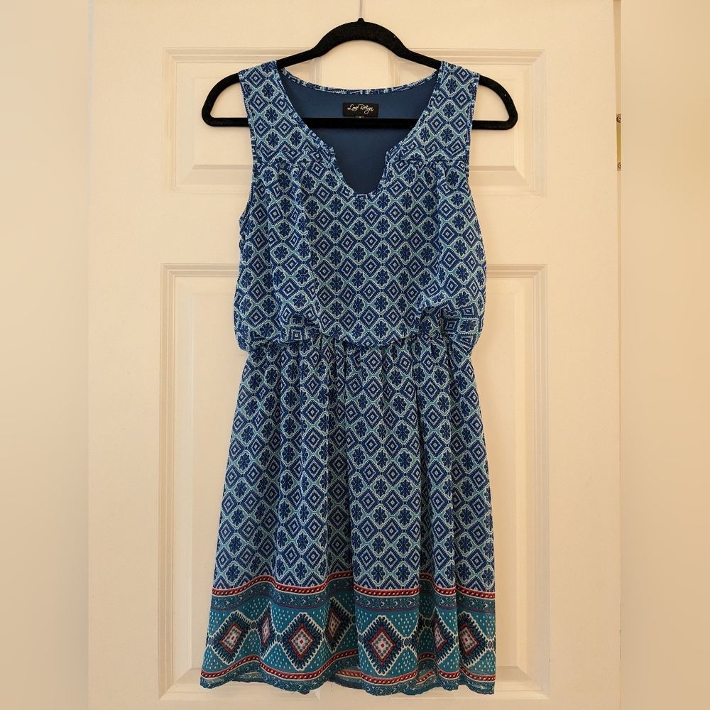 Blue Flowy Love Reign Dress